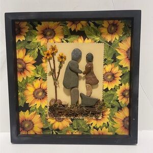 Adult Parent and Child Sunflower Wall Hanging Wall Decor